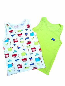 Zelené tílko s kamionem secondhand George